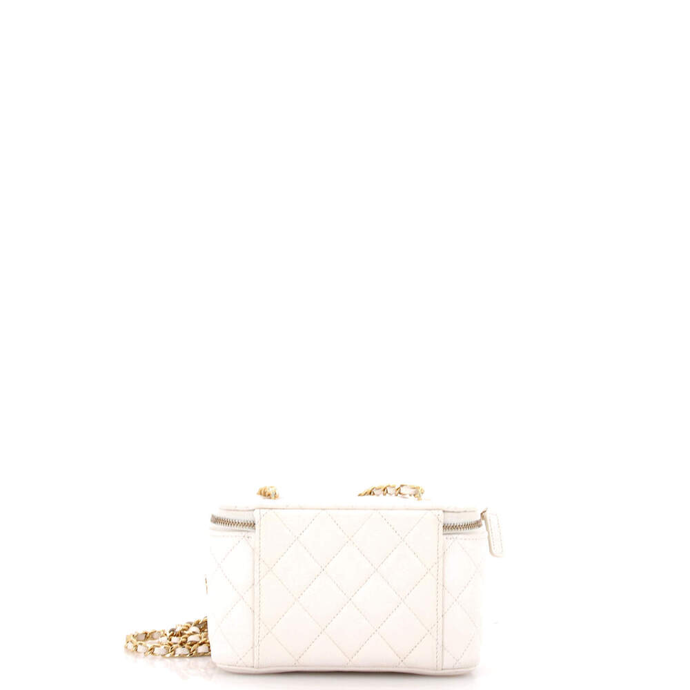 Chanel Small Coco Casino Vanity Case with Chain Quilted Caviar - Picture 3 of 5